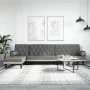 Sofá cama en forma de L tela gris oscuro 260x140x70 cm de , Sofás - Ref: Foro24-3157273, Precio: 461,80 €, Descuento: %