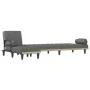Sofá cama en forma de L tela gris oscuro 260x140x70 cm de , Sofás - Ref: Foro24-3157273, Precio: 461,80 €, Descuento: %
