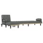 Sofá cama en forma de L tela gris oscuro 260x140x70 cm de , Sofás - Ref: Foro24-3157273, Precio: 460,38 €, Descuento: %