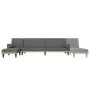 Sofá cama en forma de L tela gris oscuro 260x140x70 cm de , Sofás - Ref: Foro24-3157273, Precio: 461,80 €, Descuento: %