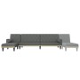 Sofá cama en forma de L tela gris oscuro 260x140x70 cm de , Sofás - Ref: Foro24-3157273, Precio: 460,38 €, Descuento: %