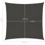 Toldo de vela gris antracita HDPE 160 g/m² 4,5x4,5 m de , Sombrillas - Ref: Foro24-311057, Precio: 49,14 €, Descuento: %