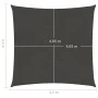 Toldo de vela gris antracita HDPE 160 g/m² 4,5x4,5 m de , Sombrillas - Ref: Foro24-311057, Precio: 46,46 €, Descuento: %