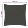 Toldo de vela gris antracita HDPE 160 g/m² 7x7 m de , Sombrillas - Ref: Foro24-311060, Precio: 93,10 €, Descuento: %