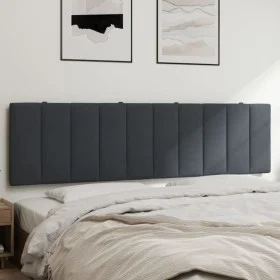 Dark gray velvet padded bed headboard 180 cm by , Headboards and footboards - Ref: Foro24-374682, Price: 65,04 €, Discount: %
