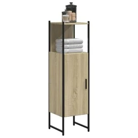 Armario de baño madera ingeniería roble Sonoma 33x33x120,5 cm de , Tocadores - Ref: Foro24-842467, Precio: 76,57 €, Descuento: %