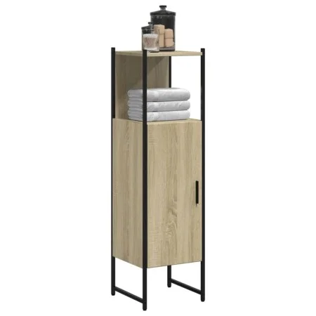 Armario de baño madera ingeniería roble Sonoma 33x33x120,5 cm de , Tocadores - Ref: Foro24-842467, Precio: 76,57 €, Descuento: %