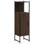 Armario de baño madera ingeniería marrón roble 33x33x120,5 cm de , Tocadores - Ref: Foro24-842470, Precio: 71,00 €, Descuento: %