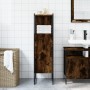 Armario de baño madera ingeniería roble ahumado 33x33x120,5 cm de , Tocadores de baño - Ref: Foro24-842468, Precio: 63,85 €, ...