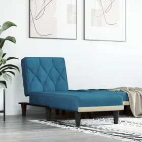 Sofá diván de terciopelo azul de , Divanes - Ref: Foro24-352859, Precio: 151,76 €, Descuento: %