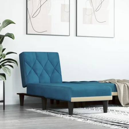 Blue Velvet Divan Sofa by , Daybeds - Ref: Foro24-352859, Price: 151,76 €, Discount: %