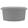 Granite kitchen sink with a gray oval bowl by , Sinks - Ref: Foro24-142959, Price: 198,36 €, Discount: %