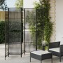 Biombo de 6 paneles ratán sintético negro de , Divisores de ambientes - Ref: Foro24-365384, Precio: 148,41 €, Descuento: %
