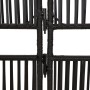 Biombo de 6 paneles ratán sintético negro de , Divisores de ambientes - Ref: Foro24-365384, Precio: 148,41 €, Descuento: %