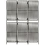 Biombo de 3 paneles ratán sintético gris de , Divisores de ambientes - Ref: Foro24-365390, Precio: 88,16 €, Descuento: %