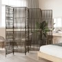 Biombo de 6 paneles ratán sintético gris de , Divisores de ambientes - Ref: Foro24-365386, Precio: 152,42 €, Descuento: %