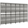 Biombo de 6 paneles ratán sintético gris de , Divisores de ambientes - Ref: Foro24-365386, Precio: 152,42 €, Descuento: %