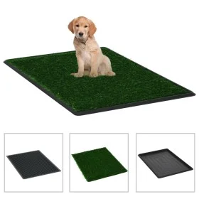 Pet toilets with artificial grass tray 2 units 76x51x3cm by vidaXL, Pet Underpads - Ref: Foro24-170770, Price: 61,49 €, Disco...