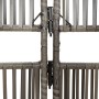 Biombo de 6 paneles ratán sintético gris de , Divisores de ambientes - Ref: Foro24-365386, Precio: 152,42 €, Descuento: %