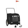 Remolque de bicicleta mascotas hierro tela Oxford negro de , Cochecitos para mascotas - Ref: Foro24-93863, Precio: 136,77 €, ...