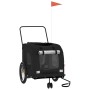 Remolque de bicicleta mascotas hierro tela Oxford negro de , Cochecitos para mascotas - Ref: Foro24-93863, Precio: 136,77 €, ...