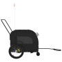 Remolque de bicicleta mascotas hierro tela Oxford negro de , Cochecitos para mascotas - Ref: Foro24-93863, Precio: 136,77 €, ...