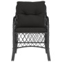 Sillones de jardín con cojines 2 uds ratán sintético negro de , Sillas de jardín - Ref: Foro24-365153, Precio: 162,36 €, Desc...