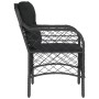 Sillones de jardín con cojines 2 uds ratán sintético negro de , Sillas de jardín - Ref: Foro24-365153, Precio: 162,36 €, Desc...