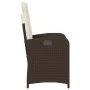 Sillones reclinables jardín con cojines marrones 2 uds ratán PE de , Sillas de jardín - Ref: Foro24-365170, Precio: 267,25 €,...