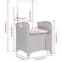 Sillones reclinables jardín con cojines marrones 2 uds ratán PE de , Sillas de jardín - Ref: Foro24-365170, Precio: 267,25 €,...