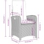 Sillones reclinables jardín con cojines marrones 2 uds ratán PE de , Sillas de jardín - Ref: Foro24-365170, Precio: 226,43 €,...