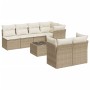 Juego de sofás de jardín con cojines beige 8 pzas ratán PE de , Conjuntos de jardín - Ref: Foro24-3249137, Precio: 521,43 €, ...