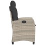 Sillones reclinables de jardín con cojines gris 2 uds ratán PE de , Sillas de jardín - Ref: Foro24-365222, Precio: 226,79 €, ...