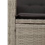 Sillones reclinables de jardín con cojines gris 2 uds ratán PE de , Sillas de jardín - Ref: Foro24-365222, Precio: 226,79 €, ...