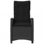 Sillones reclinable jardín cojines 2 uds ratán sintético negro de , Sillas de jardín - Ref: Foro24-365217, Precio: 256,00 €, ...