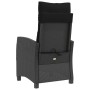 Sillones reclinable jardín cojines 2 uds ratán sintético negro de , Sillas de jardín - Ref: Foro24-365217, Precio: 256,00 €, ...