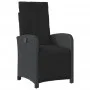 Sillones reclinables jardín con reposapiés 2 uds ratán PE negro de , Sillas de jardín - Ref: Foro24-365193, Precio: 251,62 €,...