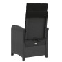 Sillones reclinables jardín con reposapiés 2 uds ratán PE negro de , Sillas de jardín - Ref: Foro24-365193, Precio: 236,42 €,...