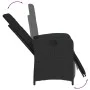 Sillones reclinables jardín con reposapiés 2 uds ratán PE negro de , Sillas de jardín - Ref: Foro24-365193, Precio: 251,62 €,...