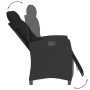 Sillones reclinables jardín con reposapiés 2 uds ratán PE negro de , Sillas de jardín - Ref: Foro24-365241, Precio: 258,03 €,...