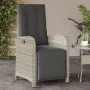 Sillón reclinable jardín y reposapiés 2 uds ratán PE gris claro de , Sillas de jardín - Ref: Foro24-365198, Precio: 295,43 €,...