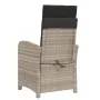 Sillón reclinable jardín y reposapiés 2 uds ratán PE gris claro de , Sillas de jardín - Ref: Foro24-365198, Precio: 295,43 €,...
