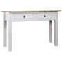 Mesa consola madera maciza pino Panamá blanco 110x40x72cm de vidaXL, Mesas auxiliares - Ref: Foro24-282681, Precio: 115,58 €,...