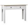 Solid white Panama pine wood console table 110x40x72cm by vidaXL, Side tables - Ref: Foro24-282681, Price: 106,30 €, Discount: %