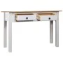 Solid white Panama pine wood console table 110x40x72cm by vidaXL, Side tables - Ref: Foro24-282681, Price: 106,30 €, Discount: %