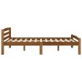 Estructura de cama madera maciza pino marrón miel 140x200 cm de vidaXL, Camas y somieres - Ref: Foro24-322078, Precio: 155,81...