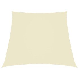 Toldo de vela trapezoidal de tela oxford color crema 2/4x3 m en Sombrillas | Comprar online en Foru.es