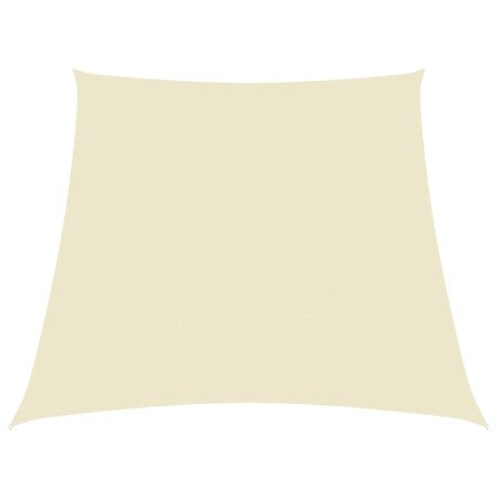 Toldo de vela trapezoidal de tela oxford color crema 2/4x3 m en Sombrillas | Comprar online en Foru.es