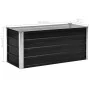 Arriate de acero galvanizado gris antracita 100x40x45 cm de vidaXL, Maceteros y jardineras - Ref: Foro24-45733, Precio: 40,35...