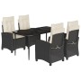 Set de muebles jardín 5 pzas con cojines ratán sintético negro de , Conjuntos de jardín - Ref: Foro24-3212726, Precio: 579,59...